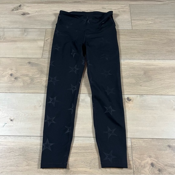 GapFit Women’s Black Winterbrush Star Leggings Tights - Picture 1 of 10